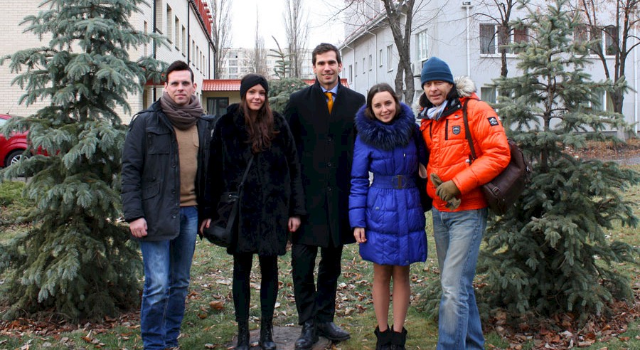 Charity team visit